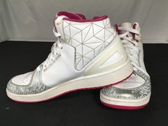 Jordan Flight Origin 2 White Grey Elephant Pink 729519-160 Youth 8Y