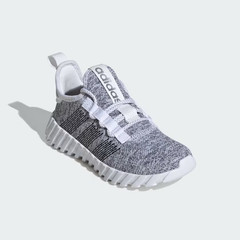 NIB Kid’s Adidas Kaptir 3.0 Running Shoes White Black Silver Size 6 or Women 7.5