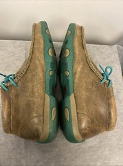 Twisted X Chukka Driving Bomber Turquoise Moc Shoes Kids Size 8 /2