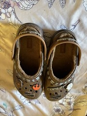 Cute Star Wars Chewbacca X Crocs Lined Shoes Size Junior 2 US 33-34 EUR