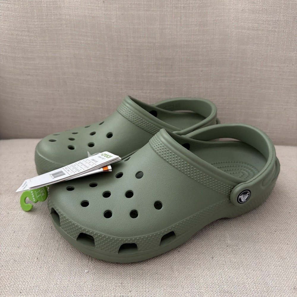 Crocs Classic Clog – Olive Green – Unisex Youth J6 NEW
