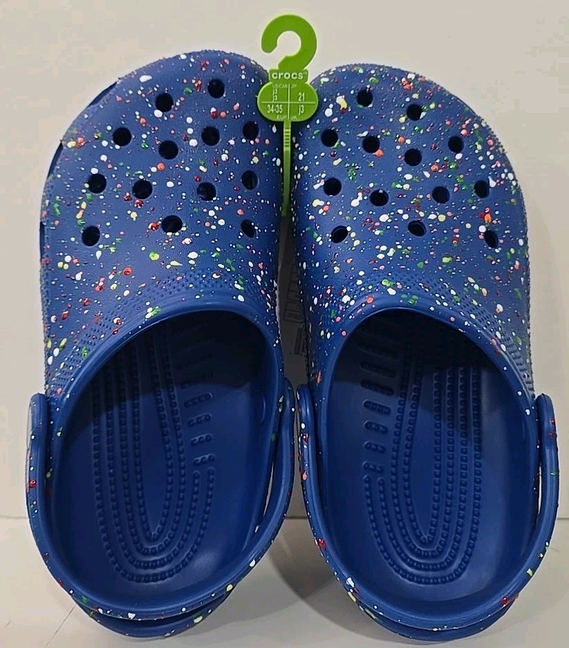 Crocs Classic Paint Splatter Clog Size J3