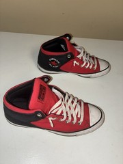 Converse Chuck Taylor All Star Mid Top Canvas Sneakers Red/Black/White Kids 8