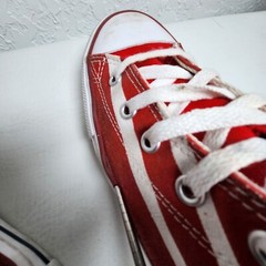 Converse Chuck Taylor All Star High Top Shoes Junior 6 USA Flag Stars Stripes