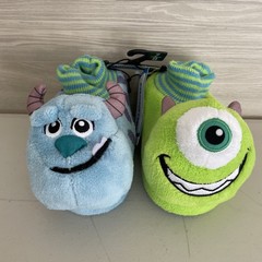 Monsters INC Slippers Little Boys Girls 7-8 Mike Sully House Shoes Kids