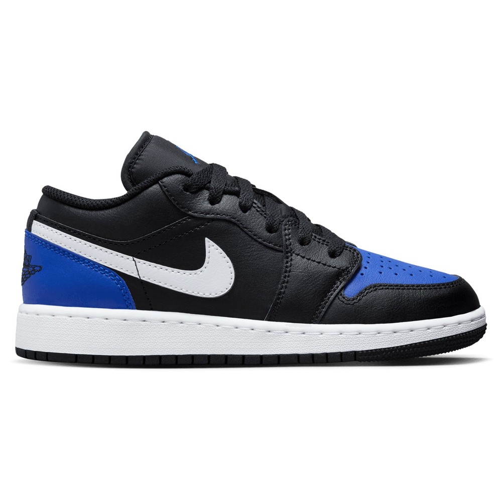 [553560-042] GRADE SCHOOL AIR JORDAN RETRO 1 LOW ‚BLACK GAME ROYAL WHITE (GS)‘