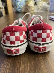 Vans Old School Checkerboard Red White Checker Skateboard Size 6.5 Men 8.0 Women