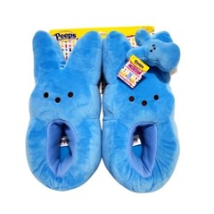 Kids Blue Easter Peeps Plush Slippers, Wristlet & PlayPack M(13-1)