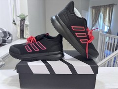 Adidas X_PLRPATH K Black Red Size 7 Athletic Running Shoes IH1072