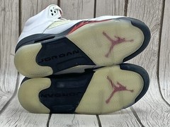Nike Air Jordan 5 Retro GS Fire Red 2020 Size 4Y 440888-102 White Black Red