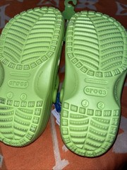 Crocs Monsters Inc Mike Wazowski Clogs Green Kids Size J2 Disney Pixar New