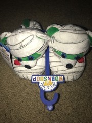 NEW Build-A-Bear Workshop Kids / Youth Slippers Mummy Teddy Bear – MED 12/13