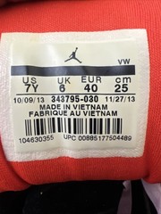 Nike Jordan True Flight 7Y Grey Infrared Youth 343795-030