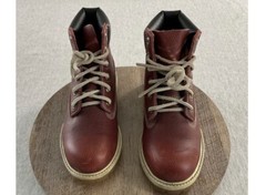 Timberland 19917 0456 Leather Upper Big Boy’s Boots Size: 3.5 M Red Brown