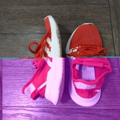 Adidas U Path Run FW0437 Red White Running Shoes Sneaker Kid Size 1