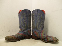 MACIE BEAN Tuitti Fruitti Leather Square Toe Cowboy Boots Youth Size 3 Sty 9087