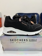 Skechers Street Uno Unisex Kids Low Top Lace Up Sneakers Sz 2 310562L