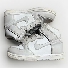 Nike Dunk High Retro White Vast Grey Toddler Kids 11C DD2314-101 GUC Grey White