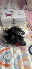 adidas Superstar CF I Hello Kitty Black White Red Kids Sneaker Hook & Loop 9.5K