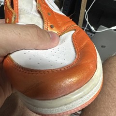 Jordan 1 Mid SE Metallic Orange White DM4228-800 Kids 7Y Womens 8.5 Sneakers
