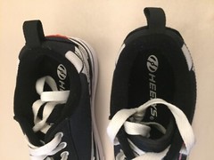 Heelys Skeleton X-ray Style Inline Skate Shoes Black White and Red Youth Size 4