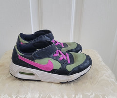 Nike Air Max SC Black Pink Lime White CZ5356-300 Youth Shoes Size 13.5C