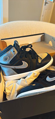 Jordan 1 Retro High OG (TD) High Top Black/Gray/White US 8C FD5305-010