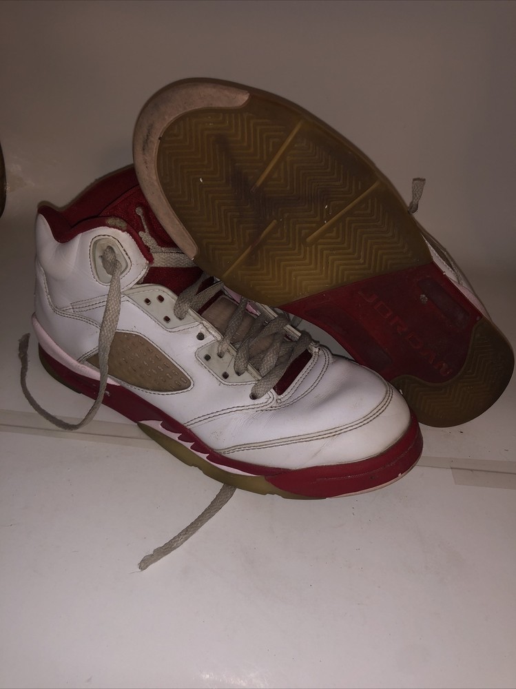 Air Jordan 5 Retro – White Pink Red (GS) – 440892-106 – Size 7Y