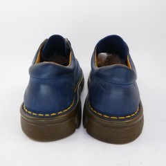 Dr Doc Martens 6442 Kids Leather Low Top Oxford Shoes Youth US 2 Navy Blue