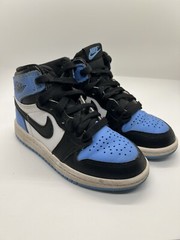 Nike Jordan 1 Retro High Sneakers Blue White Size US 11c Kids UNC FD1412-400.!!