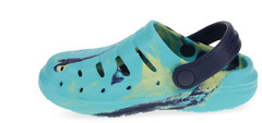 Rugged Shark Little Kid Size 2 Eva Lined Slip-On Medium Width Blue Clogs NEW