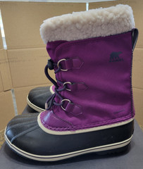 Sorel Yoot Pac Nylon Boot Waterproof Youth Size 7 Wild Iris Purple New in Box