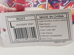 (Mismatched Color): 2 Pair Roxy Kids Pink/Blue Flip Flop Sandals Toddler Size 6