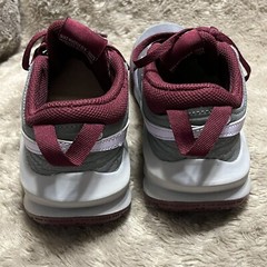 Nike Team Hustle D 10 GS Sneakers Grey Beetroot CW6735-007 Youth Sz 5Y Women 6.5