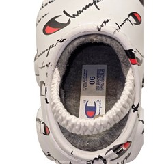 Champion University Super Meloso Script Clog Slippers White Toddler Size 6