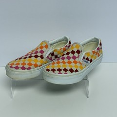 VANS Off the Wall Rainbow Checkerboard Shoes Kids Unisex Youth Size 13 Skater
