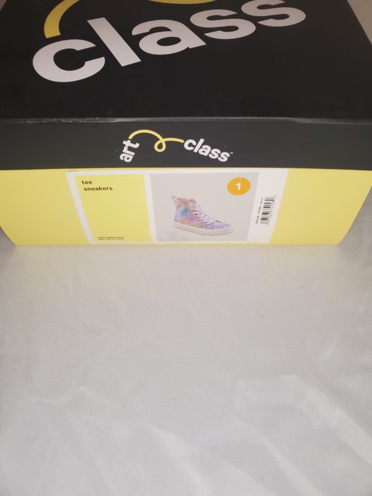 Art Class Kids‘ Tie-Dye Solid High Top Sneakers size 1