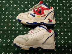 Vintage Clifford Shoes Size 7 White Red Blue Big Red Dog Y2K *Read*