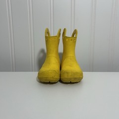 Crocs handle it Yellow Rain Boot Unisex Kids Pull On Waterproof toddler 8