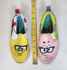 SpongeBob SquarePants & Patrick Star Kids Canvas Slip-On Shoes Multicolor US 12