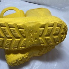 Crocs Kids Yellow Handle It Rain Boots US size 3 Kids EUC