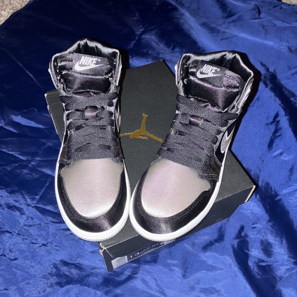 Jordan 1 Retro High OG Satin Shadow PS FD5304 010 Black/Grey Size 13c Brand New