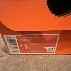 Nike Flex Runner 4 (PS) Kids Sneakers Black Slip-On 11C EU28 IF2894-001