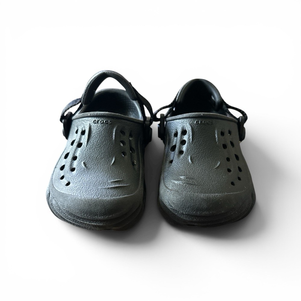 Black Crocs Child’s Size 6 Echo Clog Sandals w/Adjustable Turbo Heel Strap