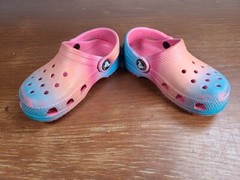Crocs Classic Lined Slip-On Clog Unisex Kids Size C8 Multi-Color