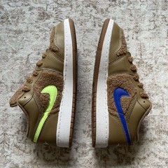 Jordan 1 Low Utility Teddy Bear Sneaker (GS) DO2233-264 Size 6.5Y