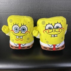 Nickelodeon SpongeBob SquarePants Plush Slippers Unisex Kids 11-12, 13-1 & 2-3