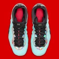 AUTHENTIC NIKE Little Posite One „Mixtape“ Teal Blue Black Youth GS size