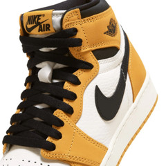 Jordan 1 Retro High OG (GS) ‚Yellow Ochre‘ Black Sail FD1437-701 Kids Sz 5-7 Air