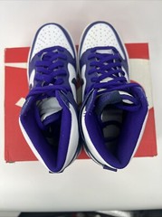 Nike Dunk High Midnight Navy White GS DH9751-100 White/Purple Size 4.5Y